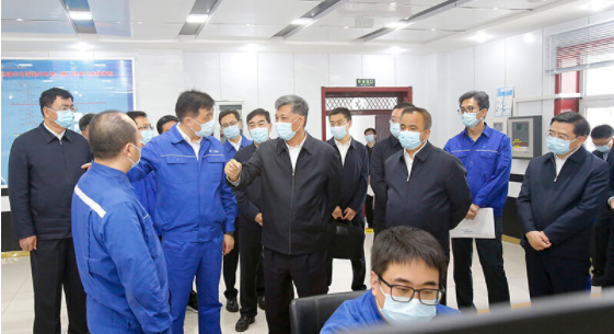 自治區黨委書記馬興瑞在烏魯木齊市達坂城區調研現場