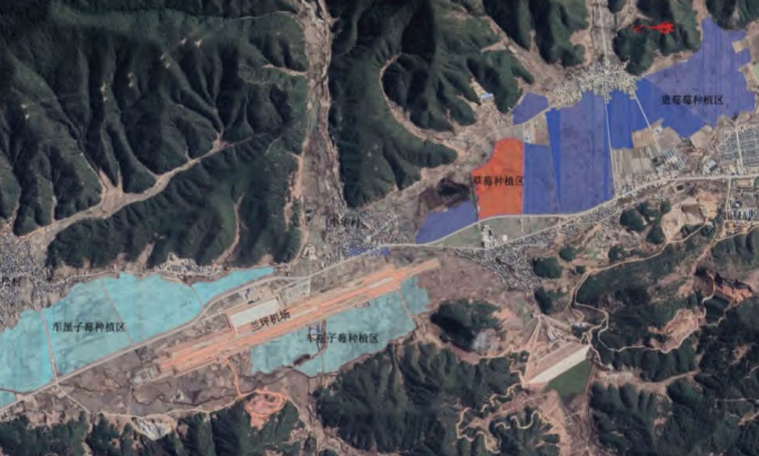 蘭坪縣現代農業產業園地理位置及分區圖