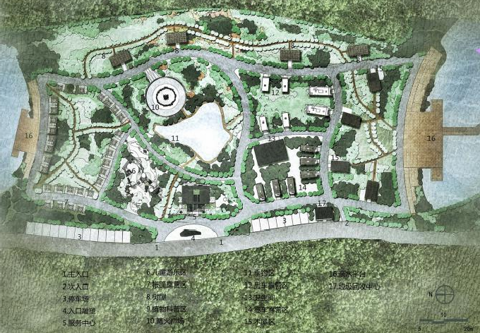 黃陵國家森林公園自駕游露營地總體布局設計